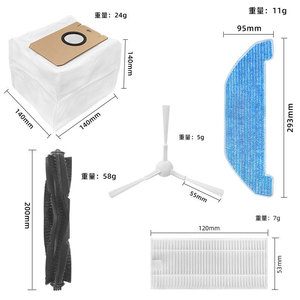 Pièces de rechange compatibles avec <span class=keywords><strong>Neabot</strong></span> Nomo <span class=keywords><strong>Q11</strong></span> Rs0030w / Neakasa Nomo N3 : brosse latérale principale, filtre HEPA, sac à poussière pour serpillière, accessoires - Product Image 2