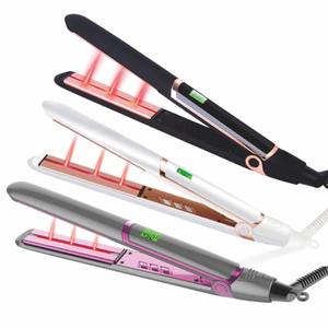 Plancha de Pelo Infrarroja, Plancha de Cabello con Tecnología Infrarroja, Plancha de Titanio de 450 Grados, Dorada - Product Image 3