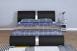 עיצוב יוקרה מודרני עיצוב חדר שינה יחיד זוגית קווין קינג סייז זוגית קינג סייז עם מיטה מעור אוטה - Product Image 4