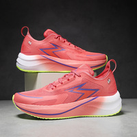 2024 unisexe Fluorescent chaussures de sport de nuit décontracté à lacets course EVA semelle couleur vive maille à la mode pour les Couples pour l'automne
