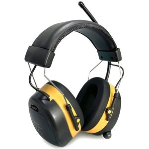 デジタルディスプレイBluetoothノイズキャンセリングヘッドフォンFM/AM/DABラジオモーイング聴覚保護音隔離ゲームイヤーマフ - Product Image 2