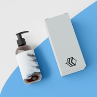 Boîte d'emballage de maquillage avec impression personnalisée boîte d'emballage pliée pour crème nettoyante pour le visage bouteille d'huile essentielle pot cosmétique boîte en papier
