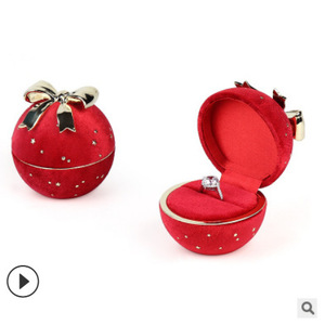 Estuche <span class=keywords><strong>de</strong></span> Joyería Redondo Azul Oscuro <span class=keywords><strong>de</strong></span> Lujo, Elegante Caja <span class=keywords><strong>de</strong></span> Almacenamiento <span class=keywords><strong>para</strong></span> Anillos y Collares con Diseño <span class=keywords><strong>de</strong></span> Flocado y Lazo, Ideal <span class=keywords><strong>para</strong></span> Regalo - Product Image 1