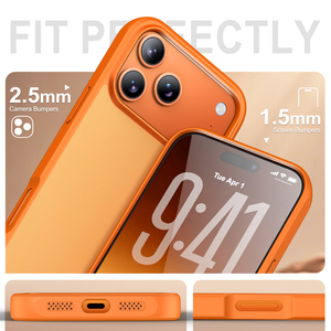 Custodia Antiurto in Silicone Liquido Acrilico <span class=keywords><strong>Arancione</strong></span> per <span class=keywords><strong>iPhone</strong></span> 17, 17 Pro Max, 17 Air, 16, 15, 14, 13, 12, <span class=keywords><strong>11</strong></span> Pro Max - Product Image 3