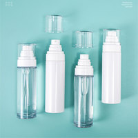 Flacons pulvérisateurs en plastique transparents rechargeables de 100 ml pour cosmétiques de voyage, toner, soins de la peau, brume fine, parfum
