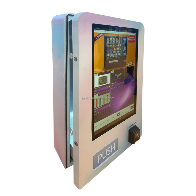 Age Identification 32 Inch Touch Screen Wall Mount Vending Machine Bank Card Reader for Box Package Size Product Slim Fashion