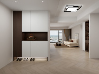 Armoire de Rangement Luxe Moderne pour Chambre à Coucher, Armoire à 2 ou 6 Portes, Meuble à Chaussures Ouvert, Armoire en Bois Personnalisée, Système de Rangement en Bois avec Portes