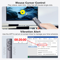 Stylo pointeur laser magnétique sans fil N95s Pro Highlight Pen Mouse, outil de présentation sans fil pour projection et écran LCD LED