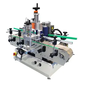 Semi Automatic Tabletop Labeling Machine For Round Bottle Easy To Operate Labeling Equipment With Positioning System
