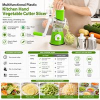 Aangepaste logo herbruikbare multifunctionele plastic groentesnijder voor thuiskeuken groothandel