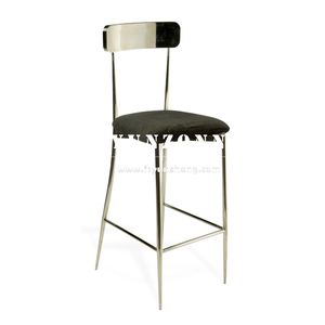 Highboy altın paslanmaz çelik ayak Bar taburesi ve masa seti oteller için zarif kokteyl mobilyaları - Product Image 5