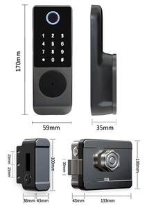 VIMA Waterproof IP65 Aluminum Steel Door <b>Lock</b> With TTlock Tuya App Fingerprint Code Card Key Remote Unlock Smart <b>Lock</b> - Product Image 5