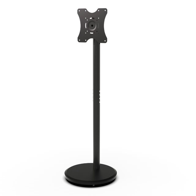 JH-1043 LCD TV Stand 10"-43" Swivel Trolley Wheels Steel Aluminium Removable Mount 6-Level Adjustable Height 30kg