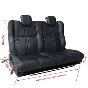 Siège de lit pliable universel <span class=keywords><strong>en</strong></span> cuir pour Sprinter/Transit/VW Van Conversion, multifonctionnel, imperméable - Product Image 5