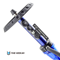 Modernes Edelstahl-Shisha-Set mit POM-Elementen und individuellem Logo – Einzelner Schlauch, Chicha Komplettset, Großhandel Nargile mit Wunschlogo