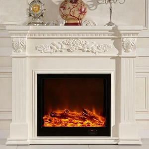 BOTON STONE Vente en gros de manteau de <span class=keywords><strong>cheminée</strong></span> en marbre blanc entouré de pierre sculptée au Maroc - Product Image 2