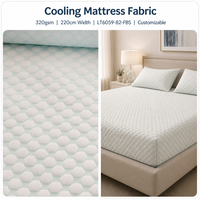 Tissu de matelas rafraîchissant haute densité 320 g/m², tissu doux et respirant pour taies d'oreiller et housses de literie, certifié REACH et OEKO