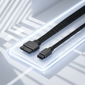 Cable de Alimentación USB 3.0 a SATA de 9 Pines a 4 Pines, Cable de Datos Interno con Funda Trenzada para HDD, SSD, NAS - Product Image 6