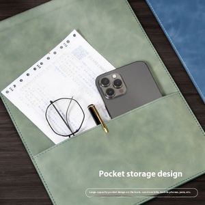 <b>A4</b> <b>File</b> Splint Business Office Conference Leather Writing Pad Magnetic Information Clipboard Printed Logo Folder Pattern - Product Image 4