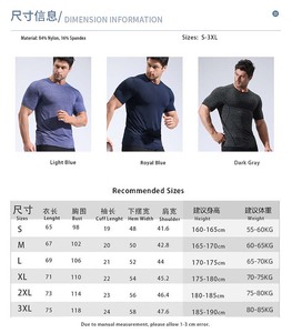Maglietta da uomo giovane <span class=keywords><strong>La</strong></span> compressione magliette da uomo con stampa in seta da uomo per Fitness e palestra da uomo - Product Image 6
