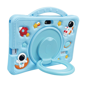 Blue Oem Capacitive Screen Parental Control Anti Drop Case <b>7</b> Inch 4GB+64GB WiFi Android 15 Kids Shockproof Educational <b>Tablet</b> PC - Product Image 1