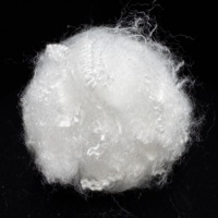 Fibre discontinue 100% polyester vierge blanc à faible point de fusion (brute) solide 4D pour rembourrage et filage de textiles de maison