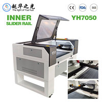 Graveur laser CO2 7050 60W80W100W, machine de découpe laser avec contrôleur Ruida pour le traitement du bois, de l'acrylique et du cuir