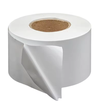 Étiquettes autocollantes en PET blanc polyester imperméables, adhésif permanent, personnalisables, impression jet d'encre et laser, 50 microns