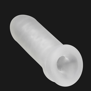 Hot Selling Realistic Penis Sleeve Extension Wieder verwendbares TPE Dildo Kondom Verzögerte Ejakulation Penis vergrößerung Sexspielzeug für Männer - Product Image 4