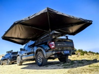 Auvent latéral de voiture XL à double poteau 270 degrés avec LED intégrées – Abri premium pour 4x4, SUV, camping et aventures en plein air