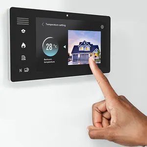 Suporte de parede tablet android intercomunicador zigbee tela, android poe tablet pc para hotel, apartamento, sala de escritório