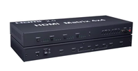 Matrice 4x4 avec prise en charge 4K 3D, Extenseur USB 4 entrées 4 sorties, Multi-visionneur Quad 4x1
