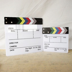 KAZHI Professionnel Acrylique <span class=keywords><strong>Clapper</strong></span> Board DYB-m TV Film Home Movie Action Scenes Director Film Photo Studio Accessoires - Product Image 2
