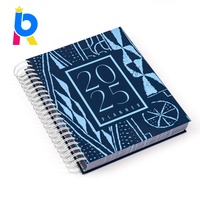 Cuaderno de Diario Personalizado con Impresión Personalizada, Encuadernación en Espiral, Tapa Dura, Planificador Semanal y Mensual, Libro de Trabajo Empresarial
