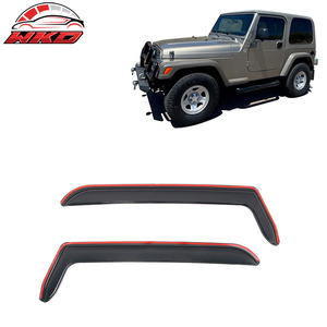 Déflecteurs de fenêtre latéraux en acrylique pour Jeep Wrangler 97-06, 2 pièces - Product Image 1