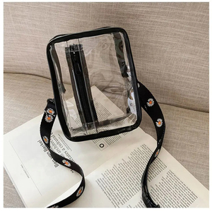 Hot Selling Custom Fashionable Women's PVC Transparent Mini Single <b>Shoulder</b> <b>Bag</b> <b>Waterproof</b> Feature - Product Image 2