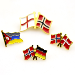 Pin de Solapa con Bandera de Chile, Perú, España y Reino Unido, Diseño Impreso en Letterpress, Fundición de Aleación de Zinc Personalizada de Alta Calidad - Product Image 1