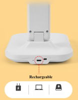 Lampe de table tactile rechargeable à intensité variable Lampe de bureau pliante à LED professionnelle Lampe de lecture avec port de charge USB