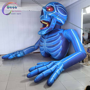 <span class=keywords><strong>Ballon</strong></span> à crâne fluorescent <span class=keywords><strong>gonflable</strong></span> personnalisé de 4 mètres de haut pour la promotion commerciale et l'affichage dans les magasins. - Product Image 3