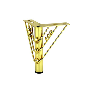 Luxury Gold Furniture <b>Legs</b> Electroplated Iron Modern Light Luxury <b>Sofa</b> Tv Cabinet Coffee Table Bedside Table Support Heavy Duty - Product Image 1