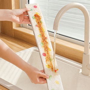 Éponges de cuisine en pulpe de bois naturel, éponge de nettoyage, tampon absorbant l'eau composite pour table - Product Image 5