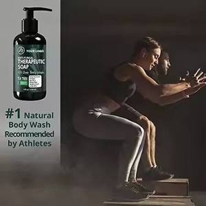Gel Douche Hydratant et Rafraîchissant au Théier et à la Menthe, Nettoyant en Profondeur Anti-Fongique pour l'Acné Corporelle, 250ml, Format Voyage, Marque Blanche - Product Image 3