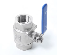 WASON Vanne à boisseau sphérique manuelle en acier inoxydable ODM-16P 2PC haute pression à filetage interne DN15-DN100 avec joint EPDM, vente en gros OEM