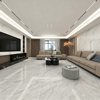 Carreaux de sol et de mur en céramique brillante 600x1200, antidérapants, résistants à l'usure, design marbre moderne, pour villas et écoles - Vente chaude