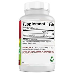 Meilleure vente Sureau noir végétarien favorise la santé Capsule immunitaire Capsules de sureau Quercétine Capsules dures de sureau - Product Image 2