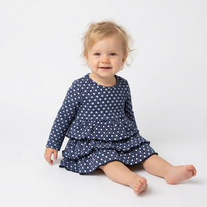 Robe bébé unisexe à boutons pression en coton biologique certifié GOTS (95 % coton biologique, 5 % élasthanne), écologique et respirante, vente en gros - Product Image 1