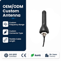 Antenne WiFi 4G LTE industrielle pour armoire, connecteur fileté, 700-2700 MHz, étanche IP67, montage à vis omnidirectionnel pour passerelle, personnalisable OEM