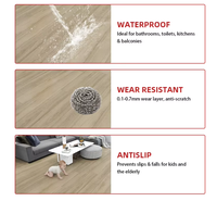 Wasserdichter, feuerfester, rutschfester SPC-Vinyl-Klickboden aus 100 % Neuware mit Marmor-Steinmuster für gewerbliche Innenräume und Büros