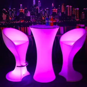 户外派对和活动用防水发光二极管16变色塑料座椅吧凳