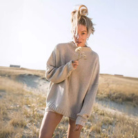 Herbst und Winter New Fashion Damen Herbst Rundhals ausschnitt Loose Casual Stricken Warmer Pullover Twisted Knit Top Sweater